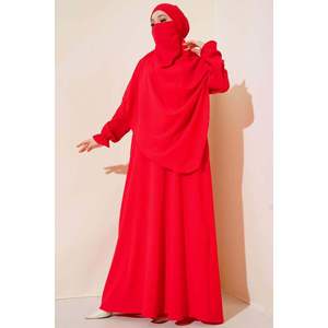 Abaya Voilée Rouge - Product Image 2