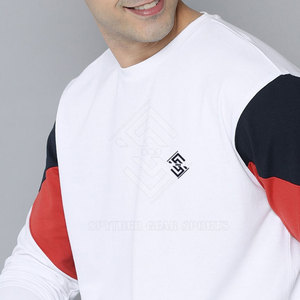 เสื้อสเวตเชิ้ตผู้ชายทรงปกติสำหรับฤดูหนาว ผ้าฟลีซ ระบายอากาศได้ดี เป็นมิตรกับสิ่งแวดล้อม คอกลมสีพื้น  รับสั่งทำสีและดีไซน์ - Product Image 5
