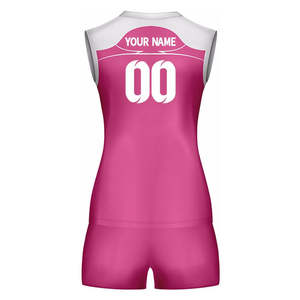 Uniforme de voleibol de nuevo diseño de alta calidad 100% poliéster uniforme de voleibol personalizado para la venta uniforme de voleibol hecho en Pakistán - Product Image 3