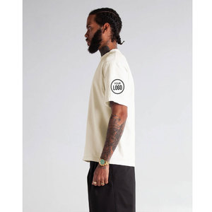 T-shirt streetwear surdimensionné avec logo personnalisé Streetwear T-shirt en coton épais pour hommes Shaka Wear T-shirt de poids maximal - Product Image 5