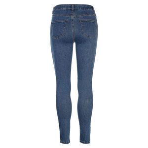 High Waist Straight Women's Jeans Imported From Turkey Loose Fit Casual Denim Pants with Narrow Wide Leg Solid Pattern - Product Image 2
