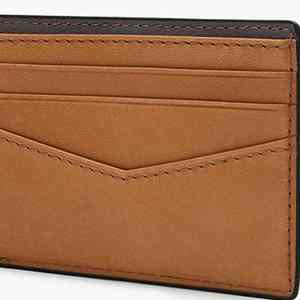 Portefeuille en cuir pour homme de luxe, à double pli, en cuir véritable de haute qualité, couleur unie classique, doublure en polyester confortable - Product Image 3