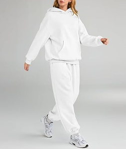 Venta al por mayor de fabricación de chándal de gran tamaño de moda de talla grande chándal personalizado Logo chándal con capucha - Product Image 4