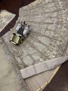 2022 nouveauté à la mode Magenta lourd Faux Georgette broderie miroir travail Lehenga Choli indien pakistanais vêtements - Product Image 5