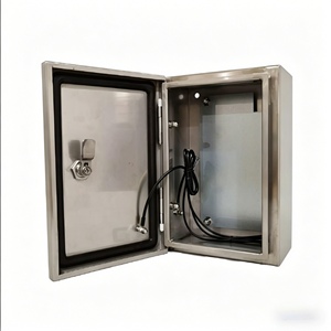 Boîtier électrique extérieur étanche IP66 en acier inoxydable brossé, coffret de distribution, <span class=keywords><strong>armoire</strong></span> de commande CNC - Product Image 1