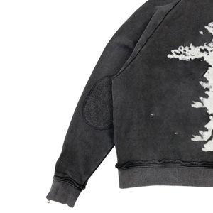 Sweat à capuche d'hiver surdimensionné, lavé à l'acide, personnalisé 100% coton épais, fermeture éclair intégrale, coupe-vent écologique pour hommes et femmes - Product Image 5