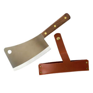 Funda de cuero de estilo rústico para cuchillos de hoja fija, bucle para transporte de cinturón para Bushcraft y caza, personalizable OEM - Product Image 2