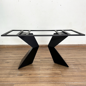 Industrial-Style H-Shaped Dining Table Legs <b>Powder</b>-Coated Iron for Kitchen & Hospital Use Acryl & <b>Cast</b> Iron CHBBA010 - Product Image 3