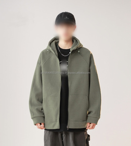 Sudaderas con Capucha Personalizables para Hombre, de Felpa Gruesa con Cierre, para Otoño e Invierno, Estilo Informal, con Opciones de Bordado de Logotipo - Product Image 6