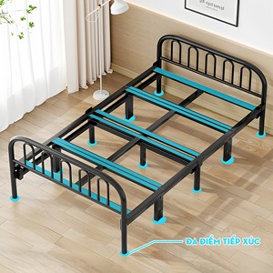 เฟอร์นิเจอร์ห้องนอนระดับพรีเมียม เตียงโมเดิร์น เตียงโครงโลหะ เตียงโครงโลหะพับได้สําหรับโรงแรม โฮสเทล และบ้าน - Product Image 5