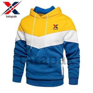 เสื้อสเวตเตอร์มีฮู้ดสำหรับผู้ชายเสื้อสเวตเตอร์มีฮู้ด100% โพลีเอสเตอร์กันหดระบายอากาศได้ดีผ้าถักสไตล์วินเทจ - Product Image 4