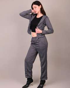 Ensemble de survêtement en velours pour femmes, sweat-shirt doux en peluche et pantalon de jogging, ensemble de vêtements de détente luxueux en deux pièces, ensemble de mode - Product Image 4