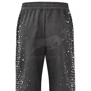 Pantalones Deportivos con Pedrería al por Mayor, Pantalones Deportivos Personalizados con Cristales de Moda en Venta - Product Image 5