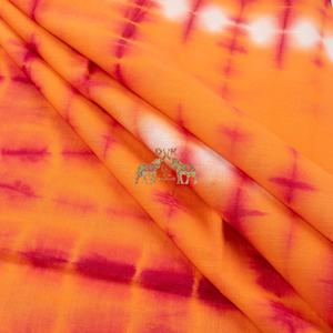 Tela de algodón con estampado personalizado Tie Dye, tela india hecha a mano para ropa de verano. - Product Image 2