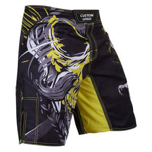 Material duradero Hombres MMA Corto Sólido Secado rápido Cintura elástica Estilo de calle alta Ropa de entrenamiento antiarrugas Calidad Premium - Product Image 1