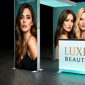 Stand d'exposition modulaire portable rétroéclairé 10 x 10 pour salon professionnel de la beauté, stand d'exposition pour salon de la beauté de première classe - Product Image 2