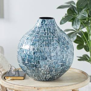 Lujoso jarrón de nácar para la decoración del espacio vital Perlas de fregona jarrones inalid suministro al por mayor - Product Image 2