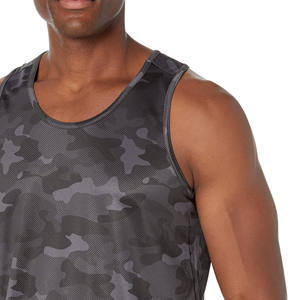 Camiseta sin mangas de poliéster de algodón para hombre ligera de diseño de calidad superior Sudadera con capucha Gimnasio Deportes Muscle Loose Tank Top - Product Image 2
