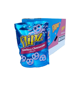 Venta al por mayor de Pretzels Flipz con sabor a tarta de queso de fresa, 90g, 16.1g de grasa saturada por 100g, para una textura cremosa y llena, Global - Product Image 5