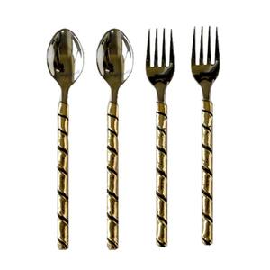 Forte vente en ligne depuis l'Inde Usine vente en gros Couverts de luxe pour mariage hôtel restaurant Ensemble cuillère fourchette couteau en acier inoxydable - Product Image 5