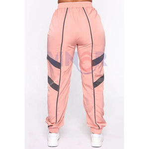 ชุดวอร์ม2ชิ้นของผู้หญิงผ้าไนลอนกันลมมีซิปมีฮู้ดน้ำหนักเบากันลมแห้งเร็ว - Product Image 5