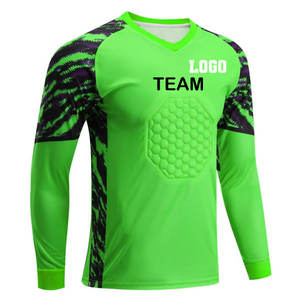 Costume de maillot de gardien de but à manches longues personnalisé de haute qualité nom imprimé pour jeu de Football et entraînement sportif vêtements de football - Product Image 2