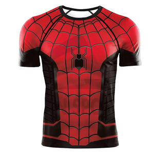 AKEWAL Altamente recomendado Mejor diseño MMA Rash Guard Camisas Cuello redondo Panel Diseño Rash Guard Camisas Disponibles en todos los tamaños, colores - Product Image 1