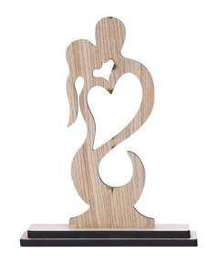 ป้ายไม้รูปหัวใจสไตล์ทะเลสำหรับคริสต์มาส ขัดเงา เป็นมิตรกับสิ่งแวดล้อม ขนาดและรูปแบบการแขวนปรับแต่งได้ ใช้ตกแต่งภายในบ้าน - Product Image 1