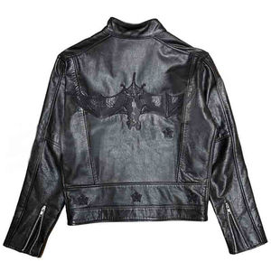 Chaquetas de cuero OEM personalizadas al por mayor, proveedor Premium, chaquetas de motorista de piel de vaca genuina para hombres y mujeres - Product Image 6