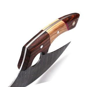 Wholesale Customized Top Quality OEM ODM Service Handmade Damascus Steel Pizza Cutter <b>Axe</b> Custom Logo Featuring <b>Wood</b> Handle <b>axe</b> - Product Image 3