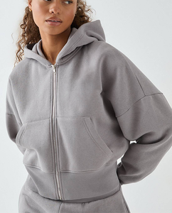 Conjunto Deportivo de Invierno para Mujer, Ropa Deportiva con Capucha de Poliéster, Estilo Urbano, Holgado, con Estampado, para Uso Diario, Gimnasio, Entrenamiento, 2 Piezas - Product Image 3