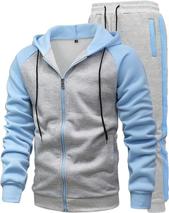 Hommes fermeture éclair survêtements OEM vente en gros sur mesure tenue élégante jogging formation décontracté à la mode fermeture éclair survêtements prix bas - Product Image 4