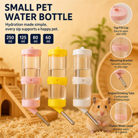 Botol Minum Isi Ulang Mudah Digunakan Membantu Menjaga Air Tetap Tersedia untuk Hamster, Gerbil, dan Hewan Kecil Lainnya Botol Air Hamster