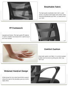 Chaise de jeu d'ordinateur moderne <span class=keywords><strong>en</strong></span> gros d'usine, <span class=keywords><strong>en</strong></span> maille, pivotante, réglable <span class=keywords><strong>en</strong></span> hauteur, dossier ouvert, confortable pour une longue durée d'assise, peut s'allonger, pour le <span class=keywords><strong>bureau</strong></span> - Product Image 2