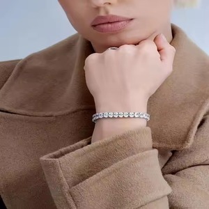 Best Selling 925 Silver Natura Moissanite Diamond Bracelet for Women High Quality Fashion Accessory Trusted Supplier Ready Ship - Product Image 2