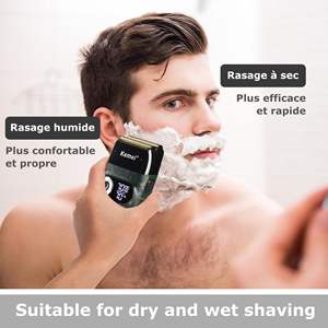 Afeitadora Eléctrica Recargable para Hombre con Pantalla Digital, Afeitadora de Lámina para Afeitar la Cabeza, Afeitadora Rotativa para el Rostro - Product Image 3