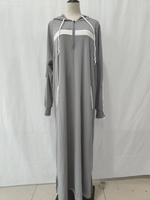 Abaya Jellaba Herren Islamisches Hemd Thobe Neues Arabisches Kapuzenhemd Muslimisches Gewand Langarm Galabia Boubou Herrenkleid