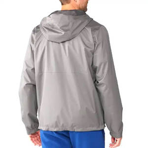 Chaqueta de lluvia de lana de invierno para hombre de alta calidad, ropa de calle transpirable para exteriores con patrón de letras cortavientos para días lluviosos - Product Image 4