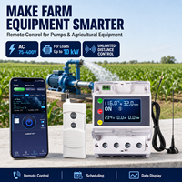 Contrôleur agricole intelligent 4G ou WiFi AC 75-400V jusqu'à 10kW, interrupteur à distance par application pour pompes d'irrigation