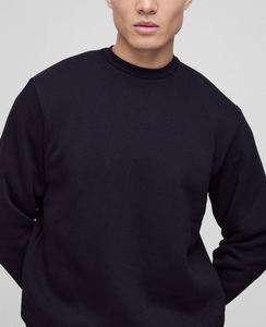 Sweat-shirt d'hiver de luxe 100 % coton vierge sur mesure pour hommes, broderie de logo personnalisée, pull streetwear épais, vente en gros - Product Image 3