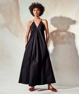 New Arrivals Solid Color V-Neck Ankle Length <b>Long</b> <b>Linen</b> Women Sleeveless Casual <b>Dresses</b> - Product Image 4