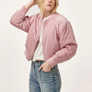 ¡Novedad de 2025! Chaqueta de béisbol universitaria transpirable antimanchas para mujer, chaqueta de satén hecha de tela suave de alta calidad para mujer - Product Image 5