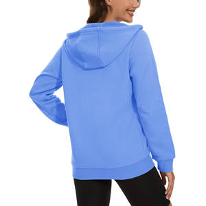 2025 sweats à capuche tricotés imprimés pour femme sweats à capuche surdimensionnés à manches longues polaire décontracté graphique fermeture éclair sweats à capuche - Product Image 4