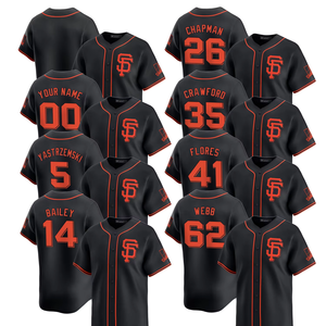 Camisetas de Béisbol Personalizadas para Hombre, Modelo 2025, Uniforme Local de los Atlanta, Bordadas con Logos, Color Blanco - Product Image 1