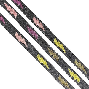 Handmade seed Beaded <b>Bag</b> <b>Strap</b> with Colorful Lightning Bolt Design Adjustable Shoulder Crossbody <b>Replacement</b> - Product Image 5