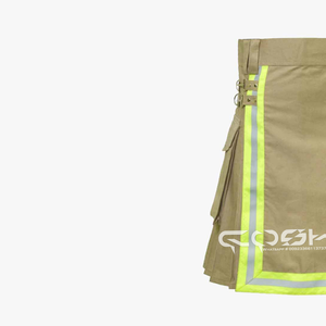 Kilt utilitario de bombero con tiras reflectantes de alta visibilidad y bolsillos funcionales para mayor seguridad y comodidad - Product Image 4