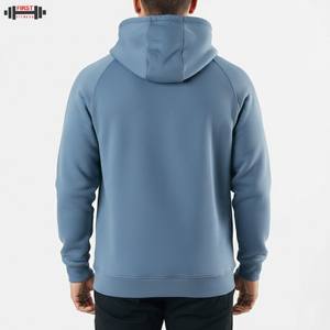 Sweat-shirt à capuche confortable en molleton 100% coton, couleurs personnalisables, hiver, couleur unie, haute qualité, séchage rapide, vente en gros - Product Image 2