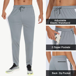 Pantalones de hombre rectos de algodón de rizo francés de gran tamaño con logotipo bordado personalizado pantalones de chándal apilados informales holgados de pierna ancha para hombre - Product Image 5