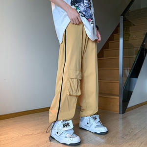 OEM Logo personnalisé Design All-Match Pantalon de salopette droite à rayures pour jeunes Décontracté Léger Épaisseur - Product Image 5