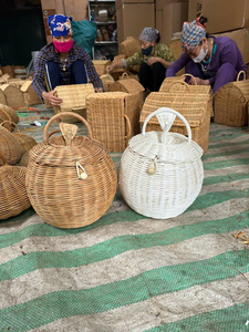 Panier de rangement en rotin tressé à la main en forme d'animal, panier en osier pour emballage de cadeaux de Noël et décoration de table à la maison - Prix - Product Image 6